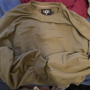 Medium UGG Brook Balloon Sleeve Sweater (GREEN)